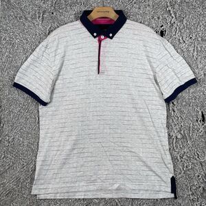 Maceoo Polo Shirt Men’s XL (5) Stripes Short Sleeve Designer Golf Preppy Stretch